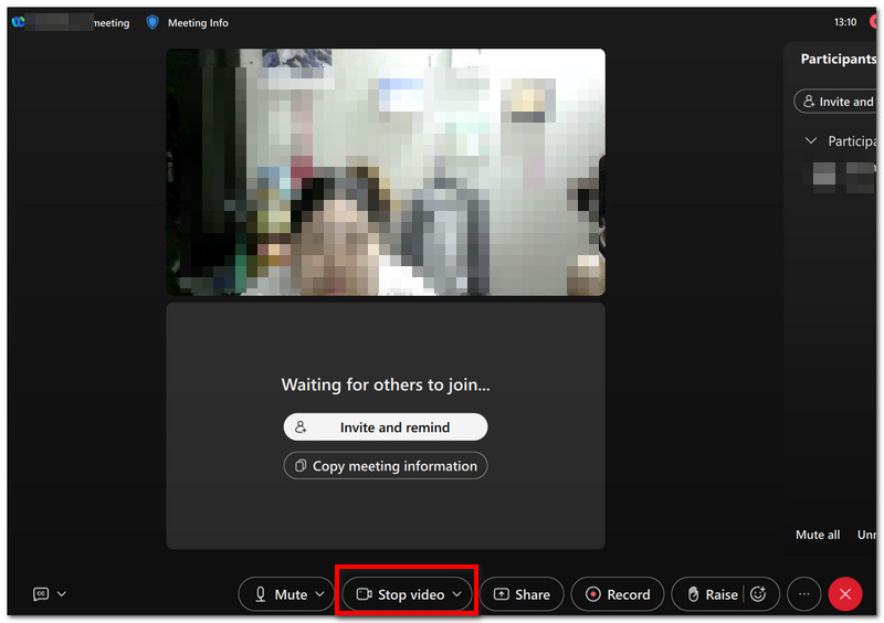 Click Stop Video