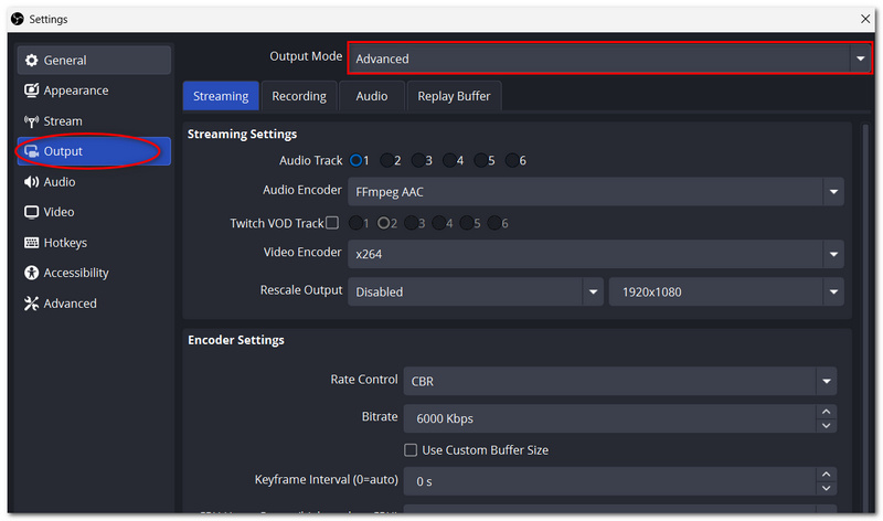 Select Advanced Mode