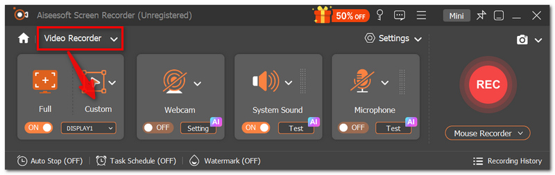Select Video Recorder