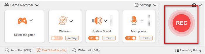 Grabador de pantalla FVC Grabador de juegos