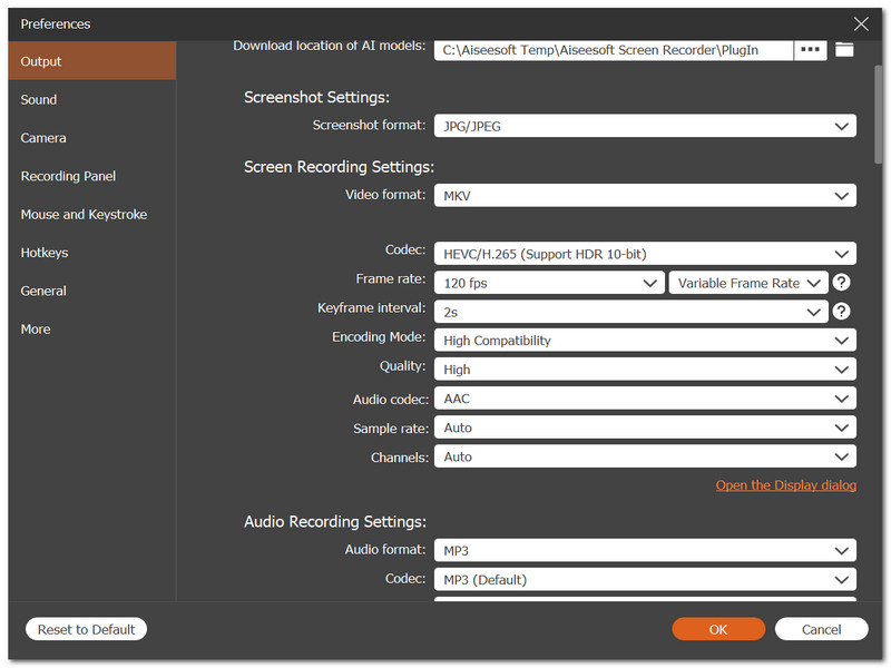 Customize Video Settings