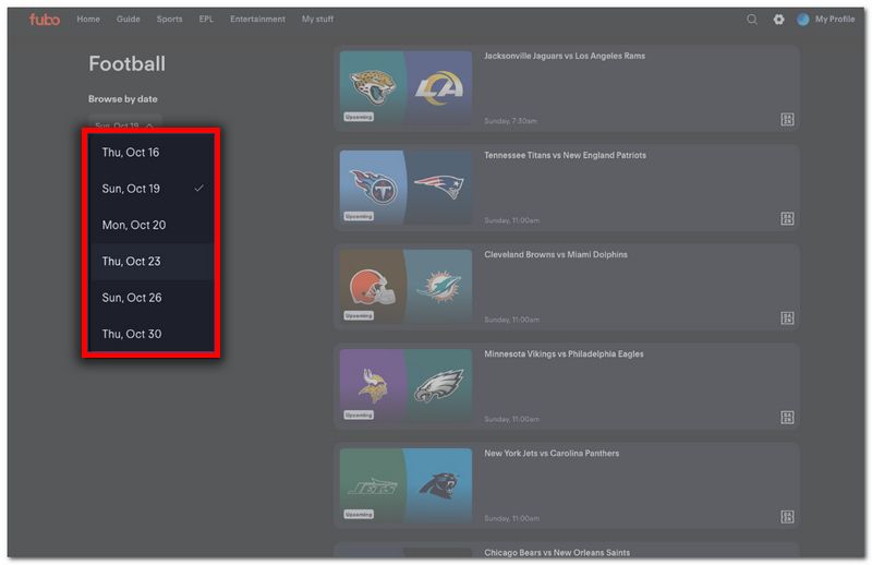 Find The Nfl Game