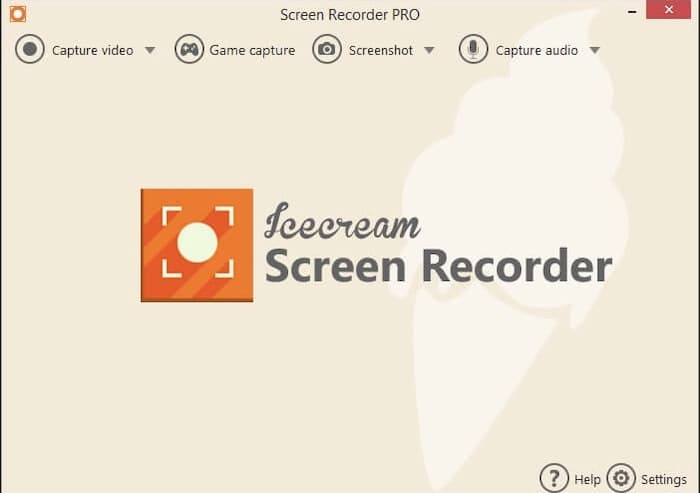 Icecream Screen Recorder interface