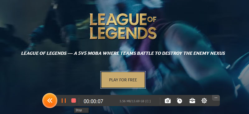 FVC Gravador de Tela Gravador de Jogos Exportar