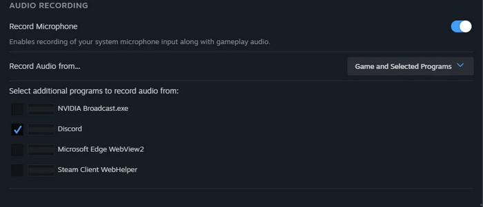 Gravação do Steam com o Discord