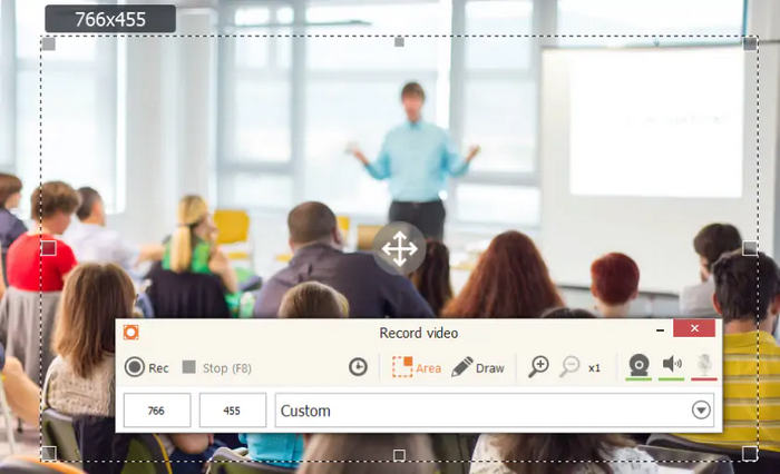 Grabador de pantalla de helado con herramienta de dibujo