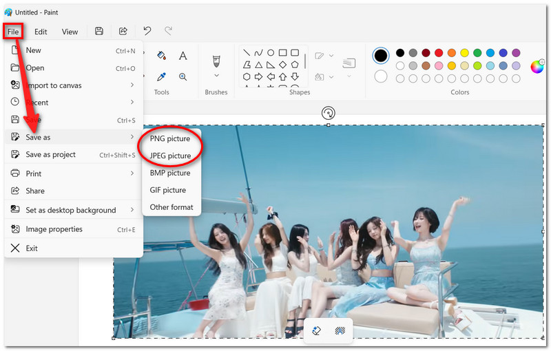 Click Save As
