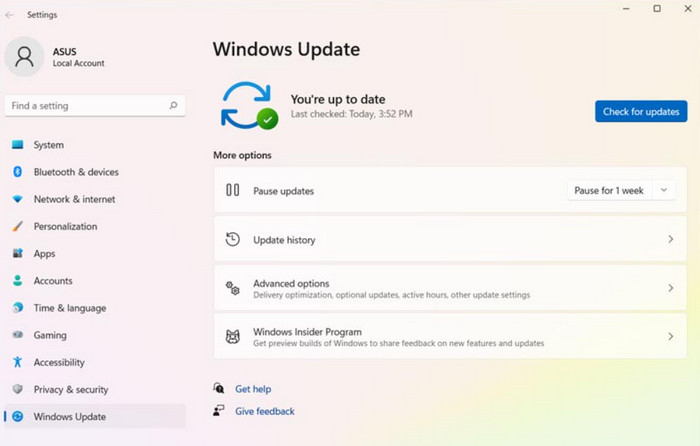 Update Windows