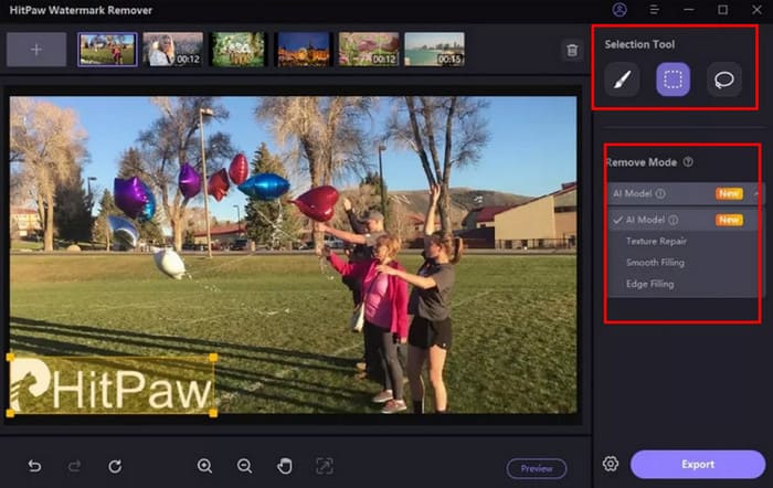 HitPaw Watermark Remover Hapus Watermark Gambar