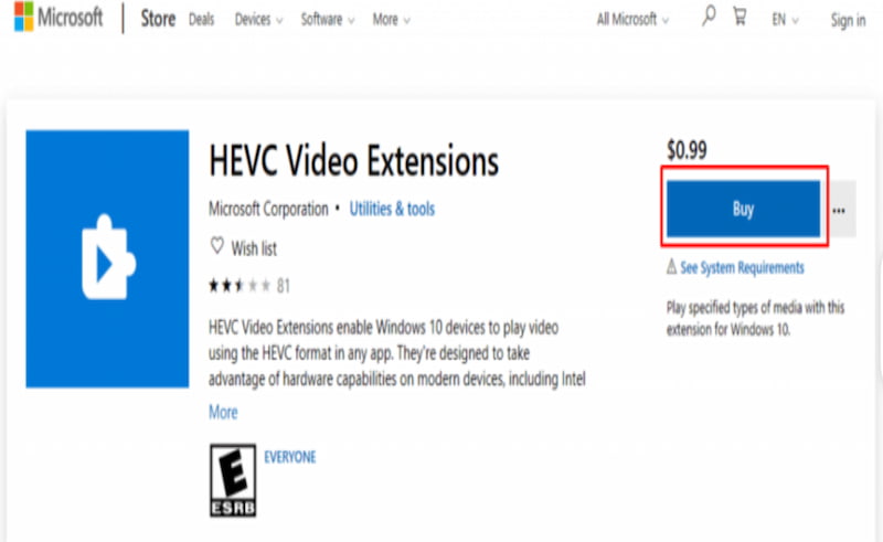 Hevc Buy Microsoft Store