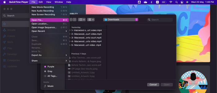 Převod videa v QuickTime Import