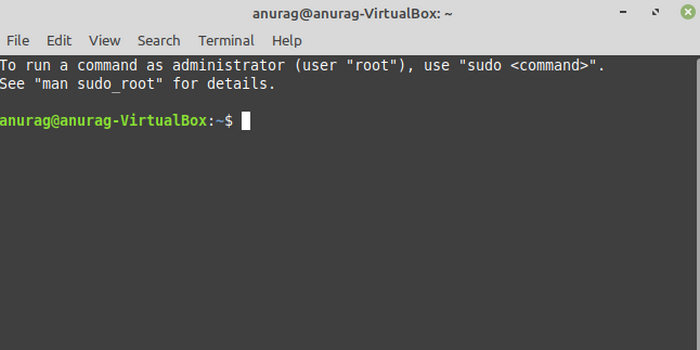 Linux فتح الطرفية (Terminal)