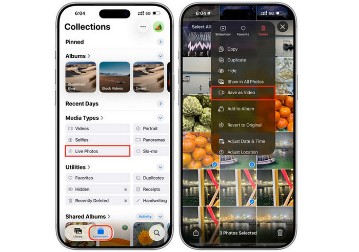 iOS: Lav Live Photo om til video