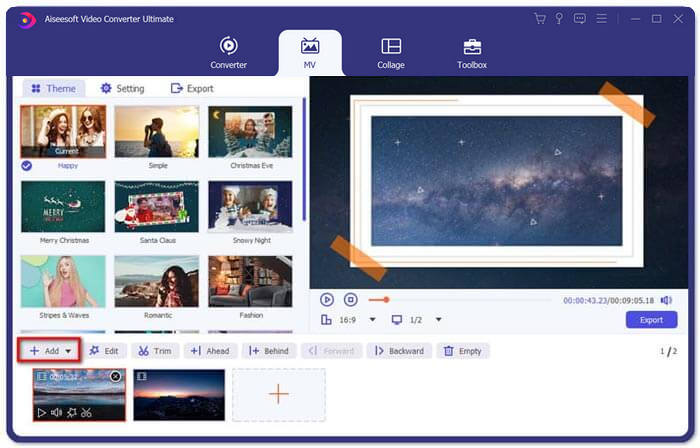 Add file to MV Maker