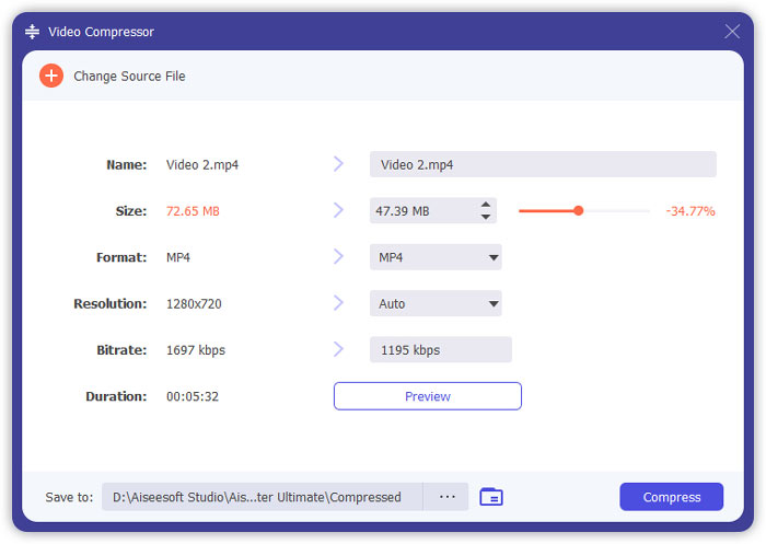 Videocompressorinterface