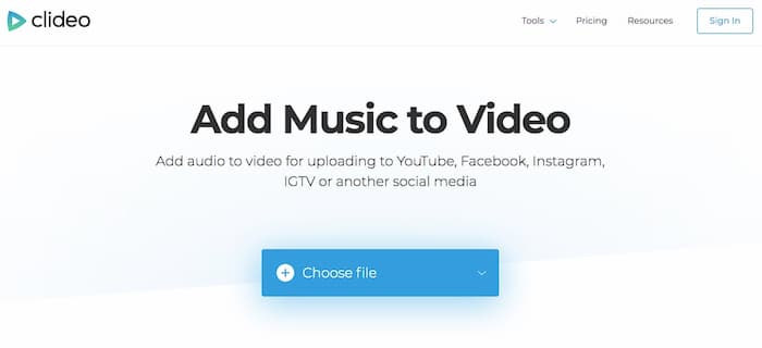 Aggiungi audio al video online