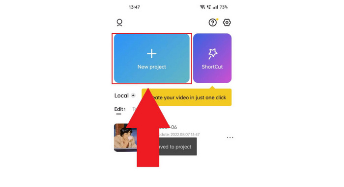Capcut Enhance Video New Project