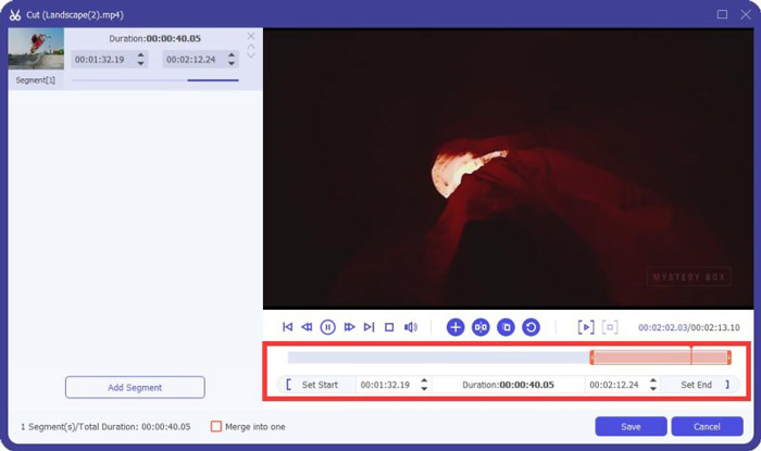 บีบอัดไฟล์ MKV โดยการตัด