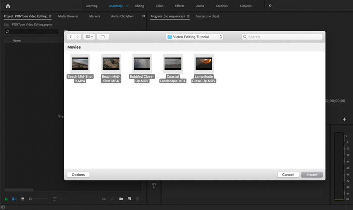 Fügen Sie MXF zu Premiere Pro hinzu