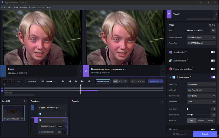 Topaz Video Ai Import Video