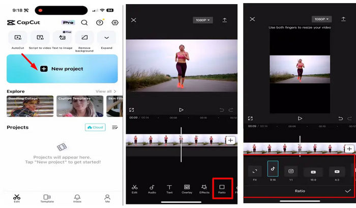 Capcut Mobile Change Aspect Ratio