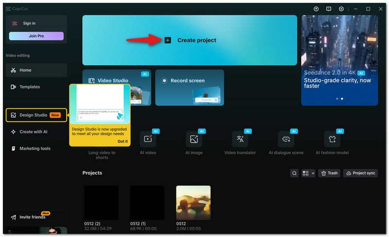 Create A Project