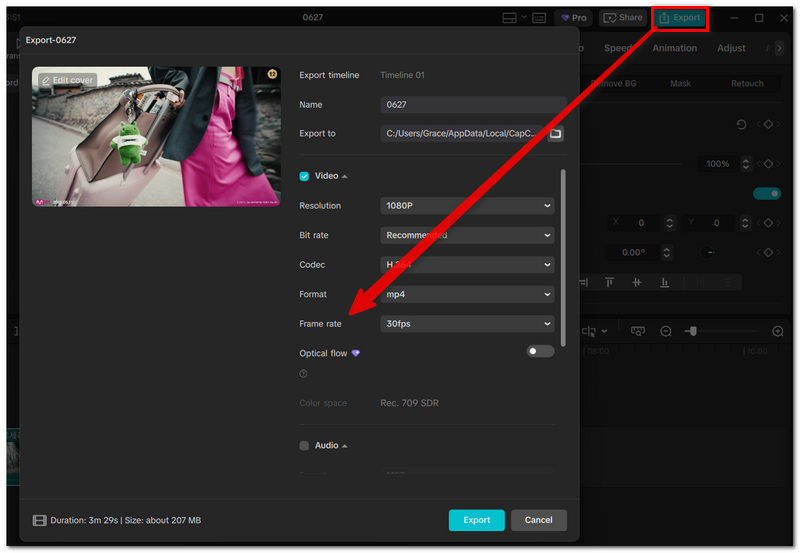 Find Frame Rate
