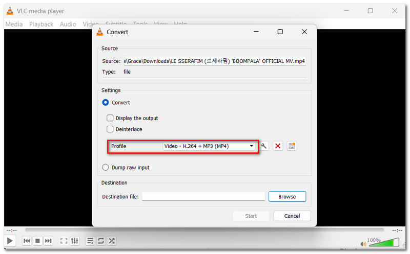 Select Profile Format