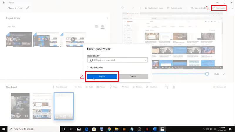 Export Your Video