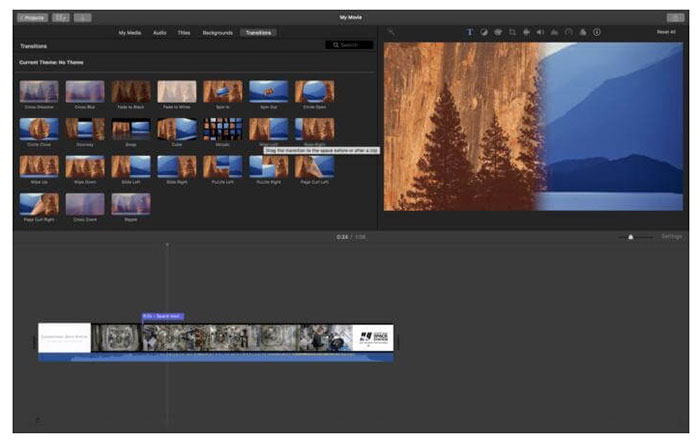 Kombiner videoer Imovie