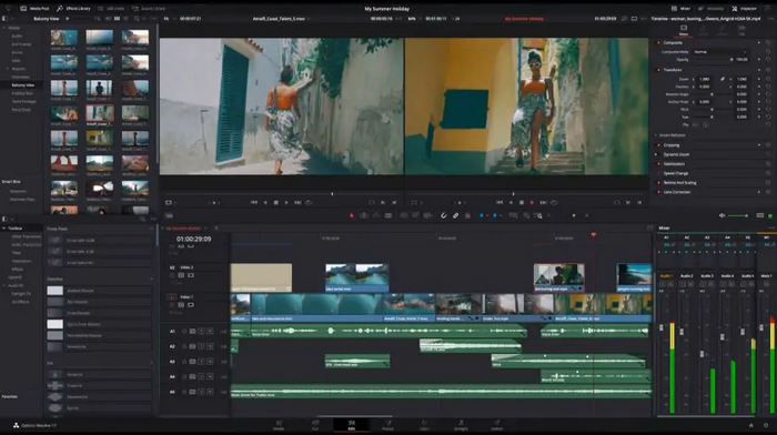 Editorul MP4 DaVinci Resolve