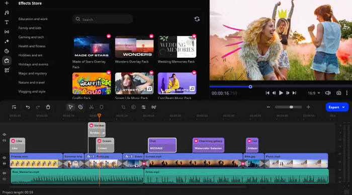 Editor video Movavi MP4