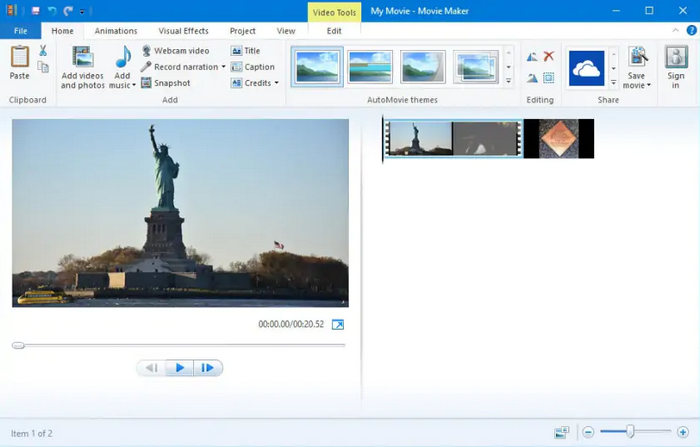 Editorul MP4 pentru Windows Movie Maker