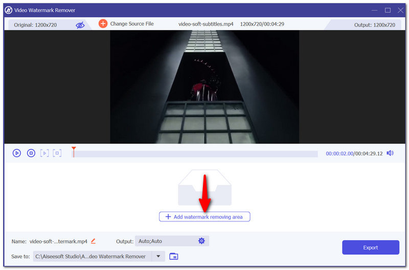 Click Add-Watermark Removing Area