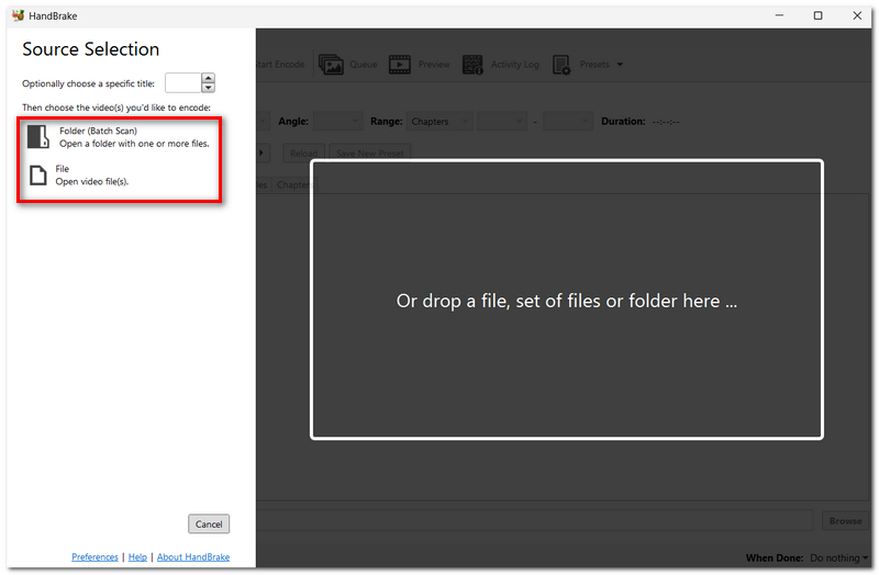 Select MP4 File